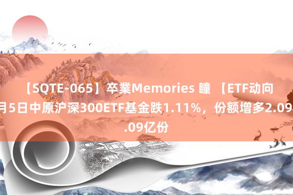 【SQTE-065】卒業Memories 瞳 【ETF动向】8月5日中原沪深300ETF基金跌1.11%，份额增多2.09亿份