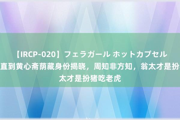 【IRCP-020】フェラガール ホットカプセル5 孤舟：直到黄心斋荫藏身份揭晓，周知非方知，翁太才是扮猪吃老虎