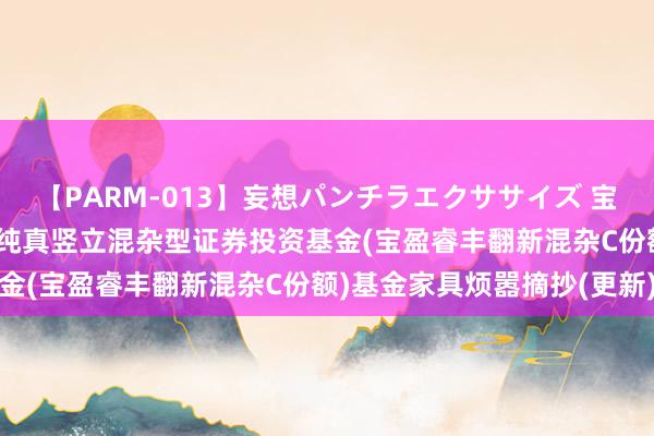 【PARM-013】妄想パンチラエクササイズ 宝盈睿丰C: 宝盈睿丰翻新纯真竖立混杂型证券投资基金(宝盈睿丰翻新混杂C份额)基金家具烦嚣摘抄(更新)